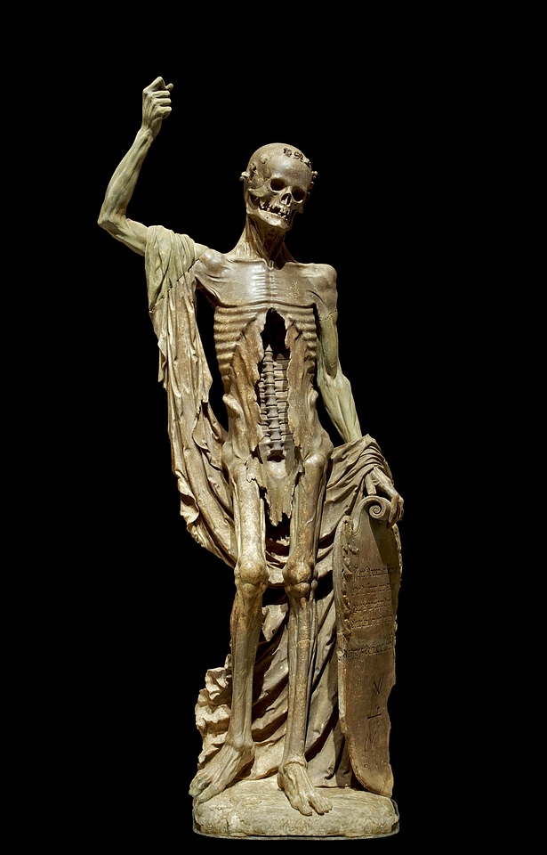 Sculpture statue emaciated