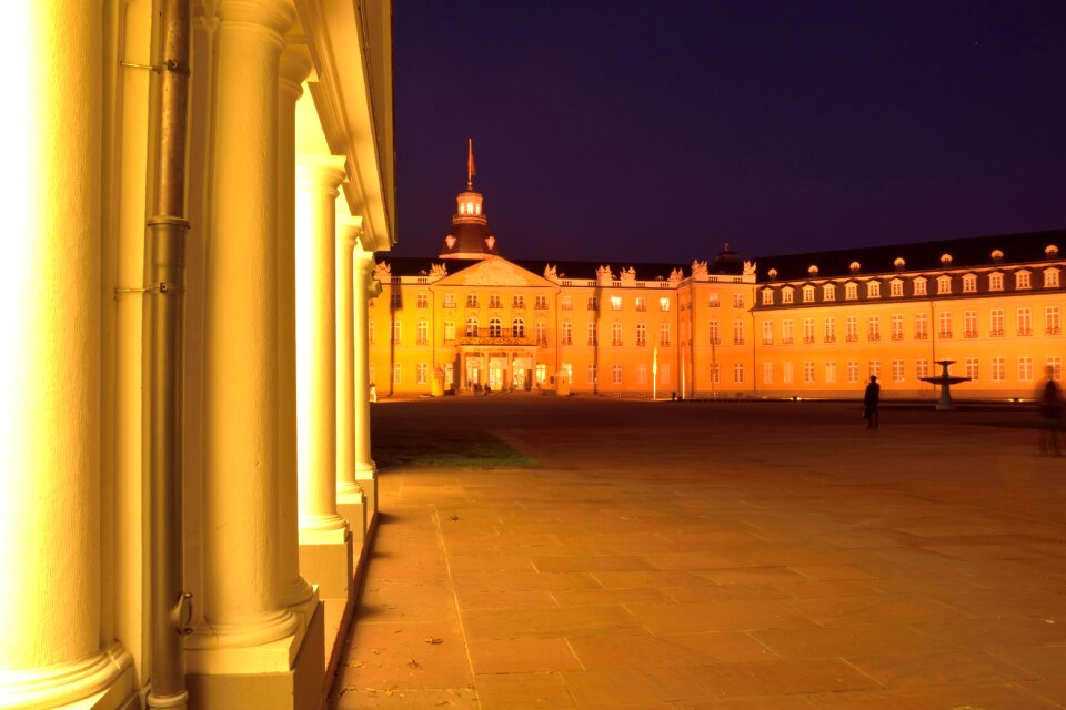 Karlsruhe abendstimmung castle illuminations