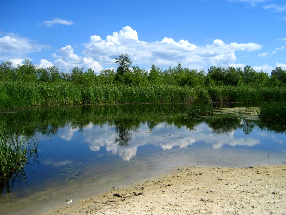 Reflection clouds manitoba