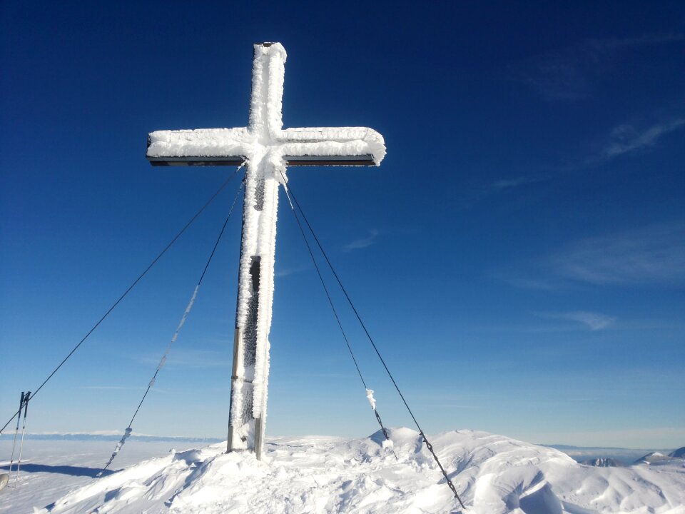Snow mountain winter