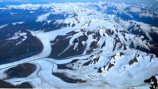 Aerial view nature eternal ice photo