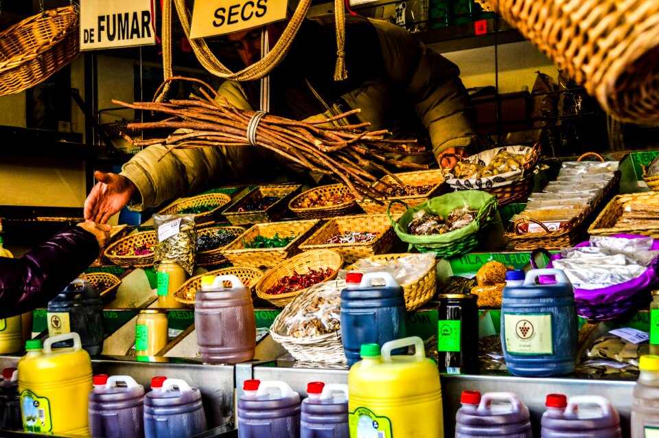 Market colors food
