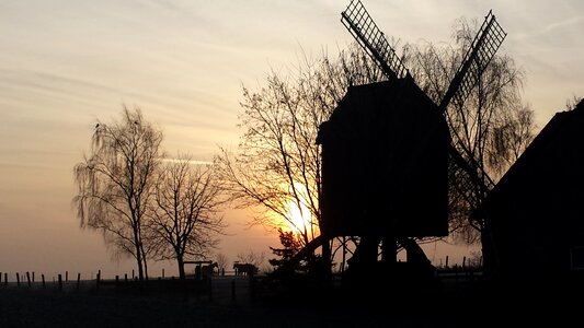 Windmill idyllic lower saxony