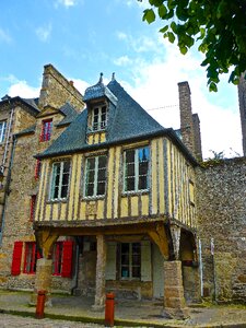 Architecture wood facade