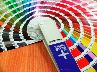 Swatches pantone color photo