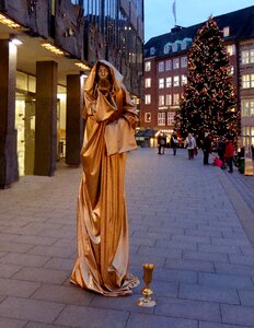 Gilded christmas night photograph