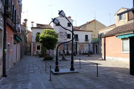 Lagoon venice burano island lantern photo