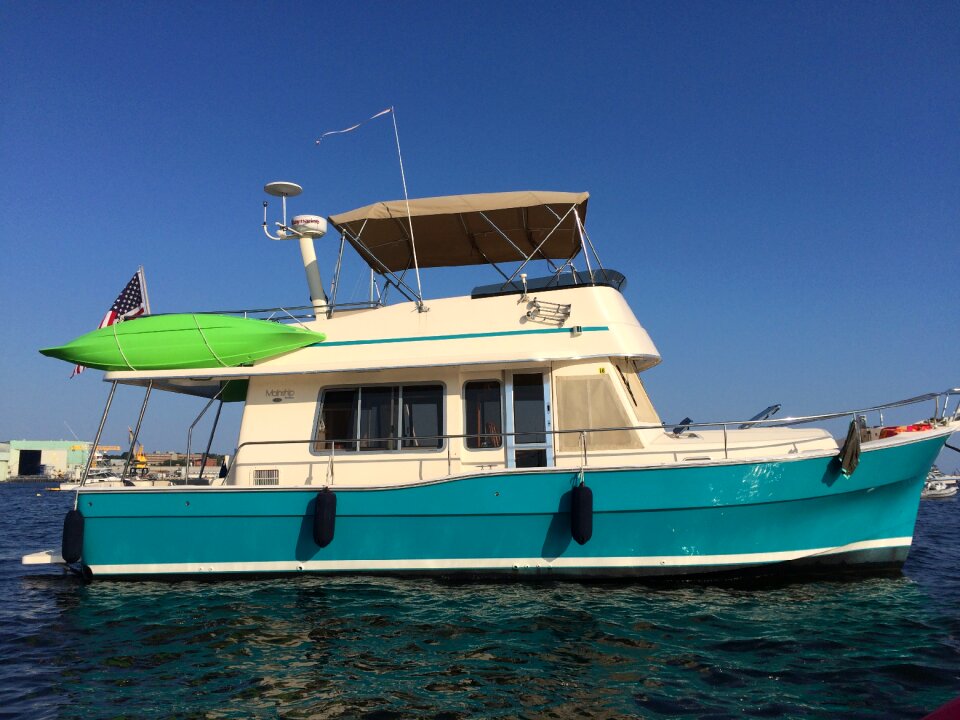 Sea fishing yacht