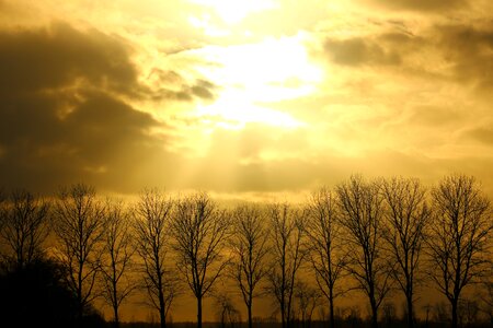 Sky sunset sunburst