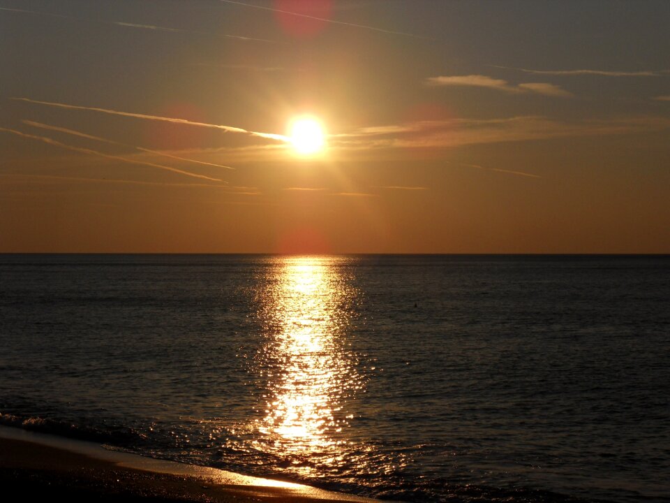 Sea evening sky abendstimmung