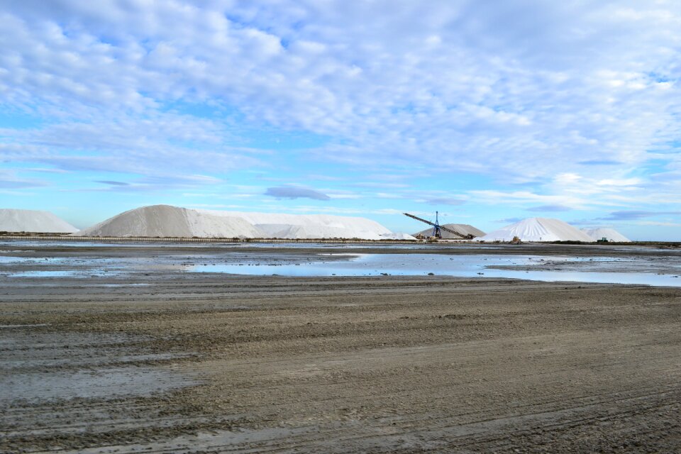Salt mountain salt hill camargue