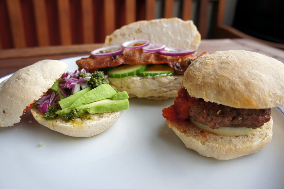 Sandwich buns lunch