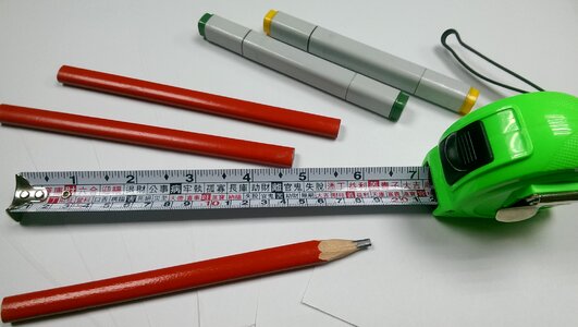 Steel inch ruler photo