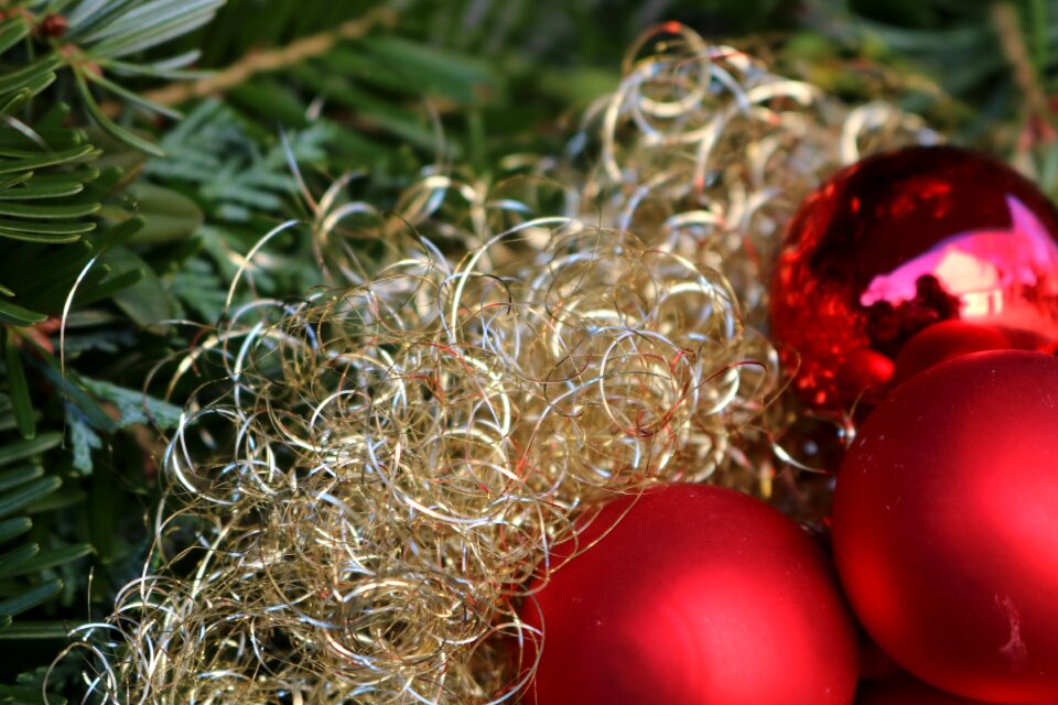 Ball christmas balls red photo