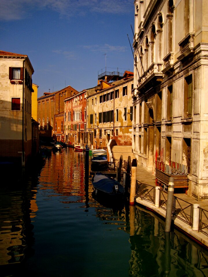 Canal italian gondola