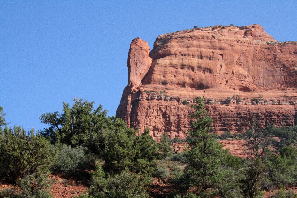 Sedona cliff red rocks photo