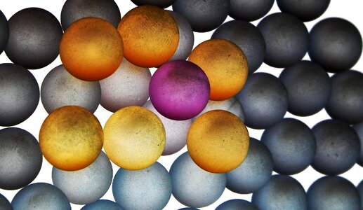 Balls glass colors