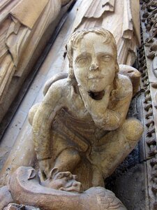 Entrance gothic paris photo