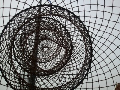 Fishnet trap mesh photo