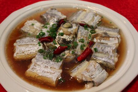 Asian cuisine fish food photo