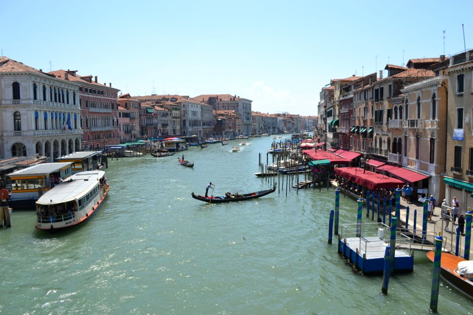 Grand canal gondolas