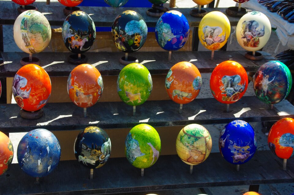Eggs ostrich decoration
