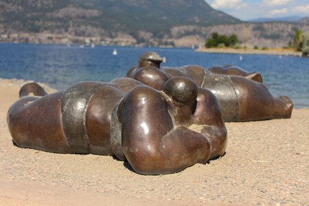 Metal sculpture metal bronze