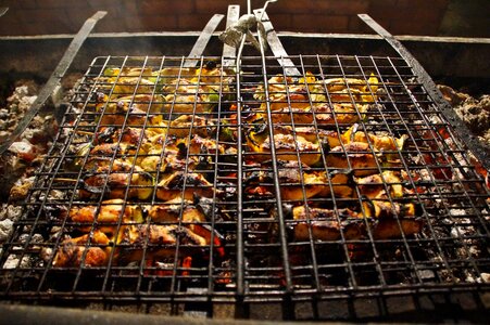 Shashlyk skewer wood charcoal