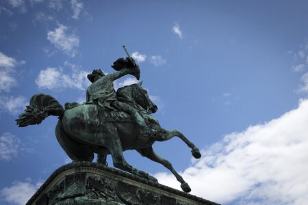 Equestrian statue monument sculpture photo