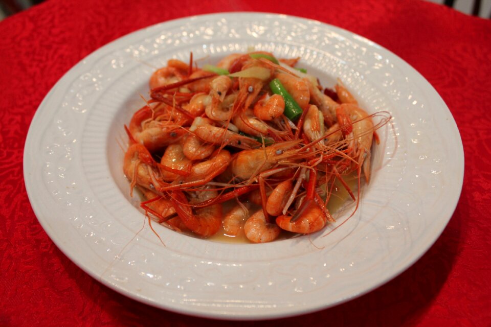 Shrimp asian cuisine food