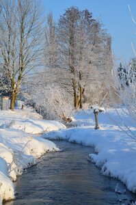 Frozen winter sunrise