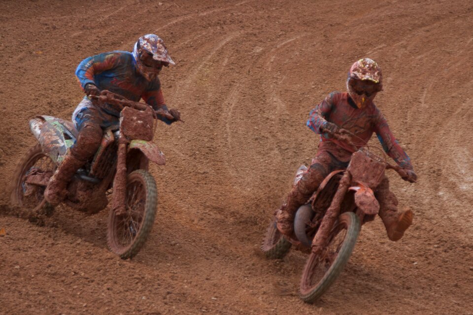 Motocross brown moto