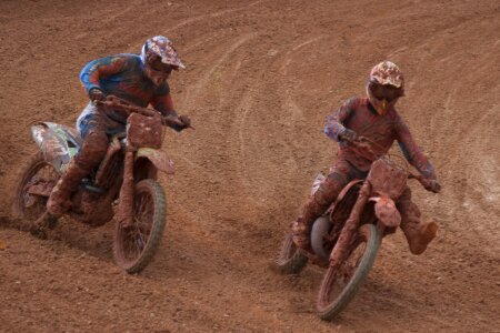 Motocross brown moto