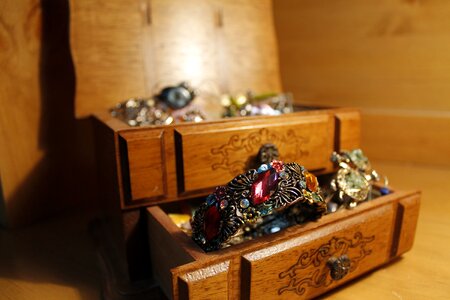 Necklace ring brown jewelry