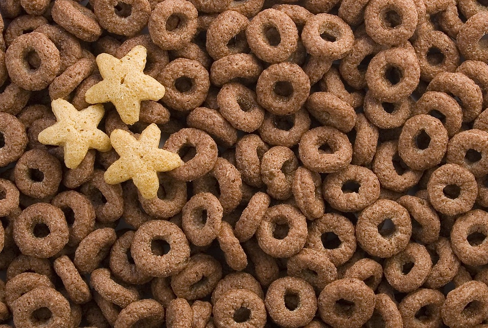 Abstract breakfast cereal