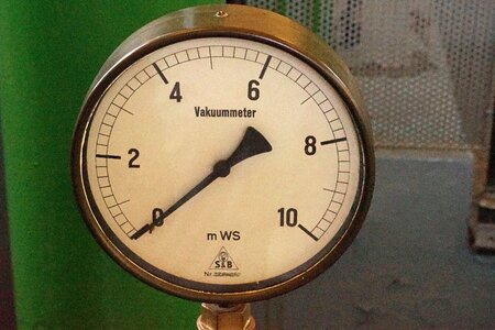 Old control elements pressure display photo