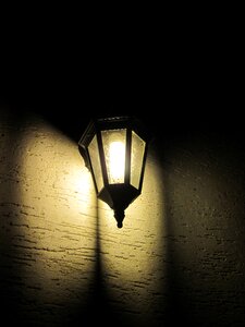 Lamp lighting evening photo