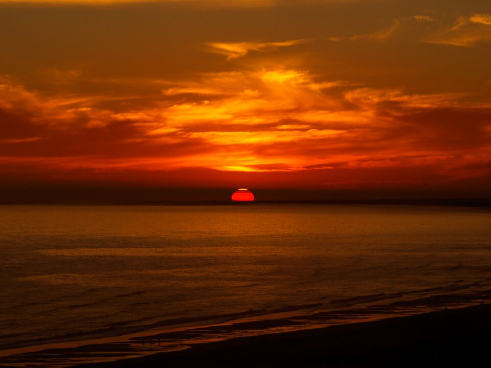 Sunset algarve portugal