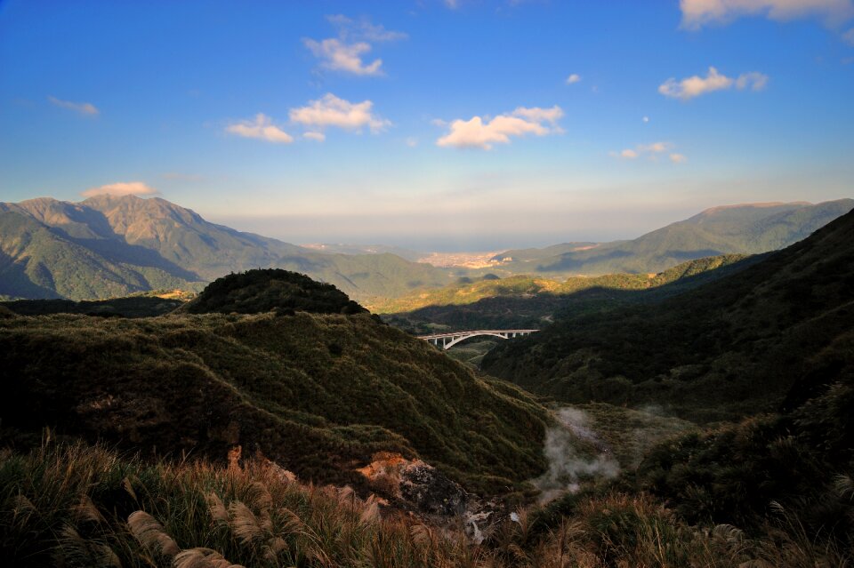 Taiwan mountain sea