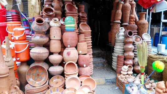 Handmade ceramic handicraft photo