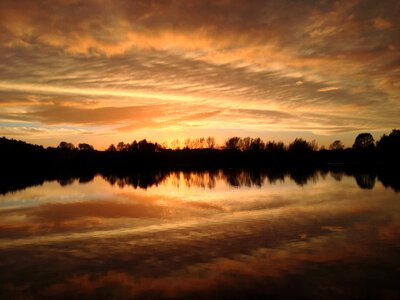 Broads nature dusk photo