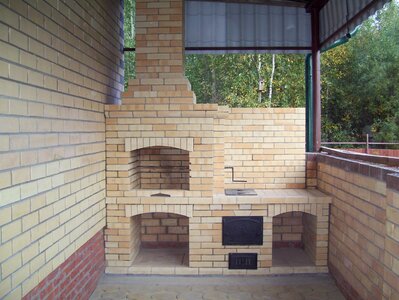 Oven fireplace bbq photo