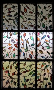 Pattern stained glass window stained photo
