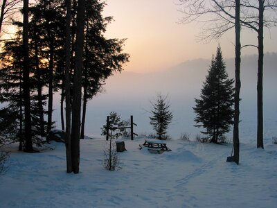 Cold water landscape photo