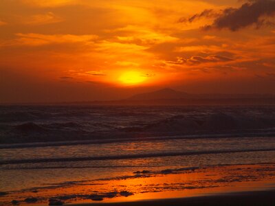 Sunset algarve portugal photo