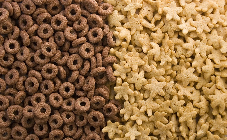 Abstract breakfast cereal