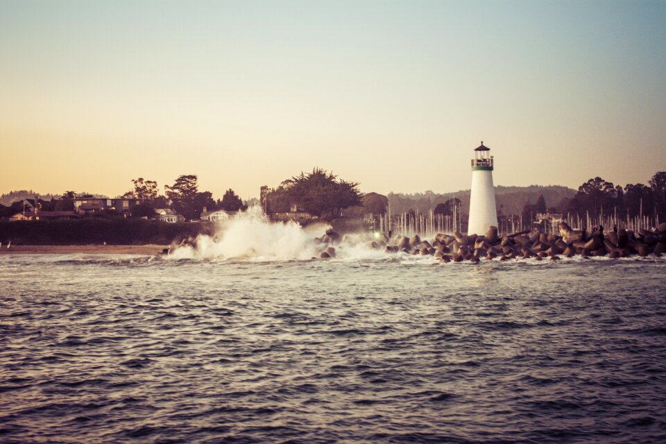 Beach lighthouse nature