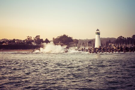 Beach lighthouse nature