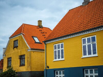Yellow architecture bornholm