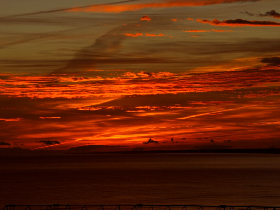 Sunset algarve portugal photo